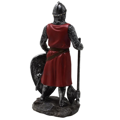 Figura Caballero Cruzado 18,5 cm de polyresina con posibilidad de personalización con grabado