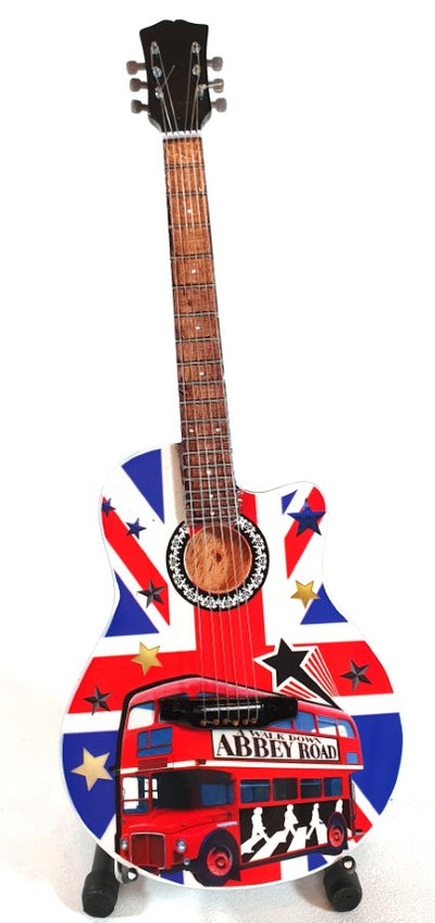 Mini guitarra coleccionable The Beatles