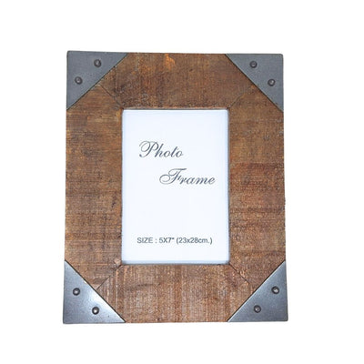 Marco de fotos de madera 13 x 18 cm con posibilidad de personalización con grabado