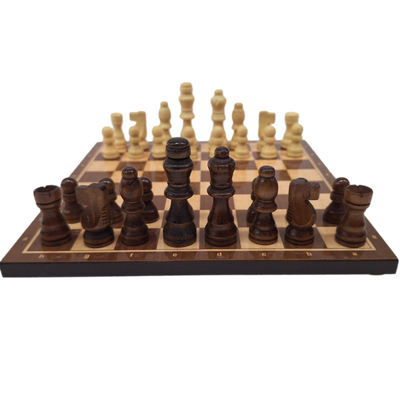 Ajedrez grande de madera 37 x 37 cm con posibilidad de grabado personalizado