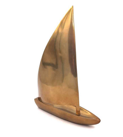 Elegante velero de aluminio 47x38 cm con posibilidad de grabado personalizado