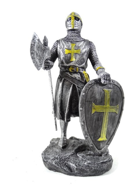Figura de caballero cruzado 18 cm con posibilidad de personalización con grabado