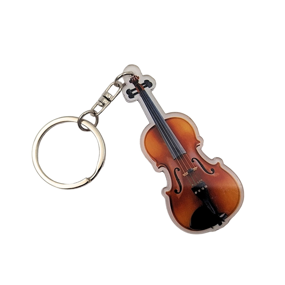 Llavero de violín acrílico para llaves ACI-8171