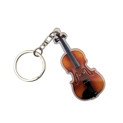 Llavero de violín acrílico para llaves ACI-8171
