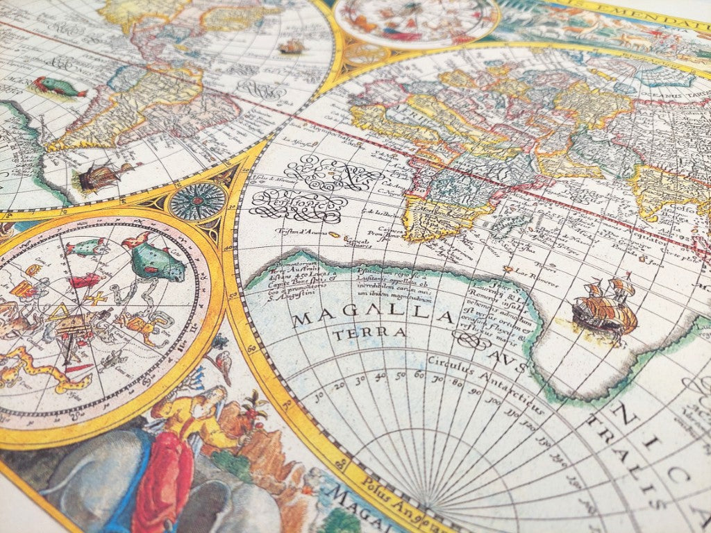 Mapa Mundial Orbis Terrarum 1594