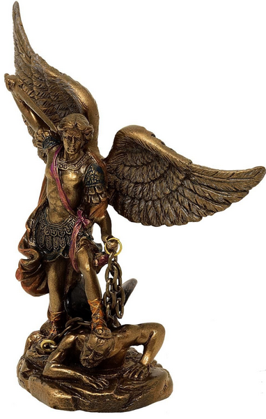 Arcángel Miguel - figura decorativa con posibilidad de personalización con grabado
