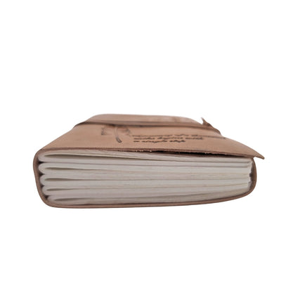 Cuaderno de cuero retro con inscripción, 200 páginas
