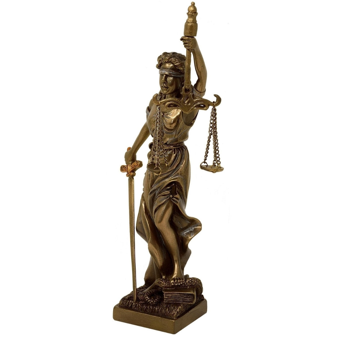 Figura de Temis diosa de la justicia 20 cm con posibilidad de personalización con grabado
