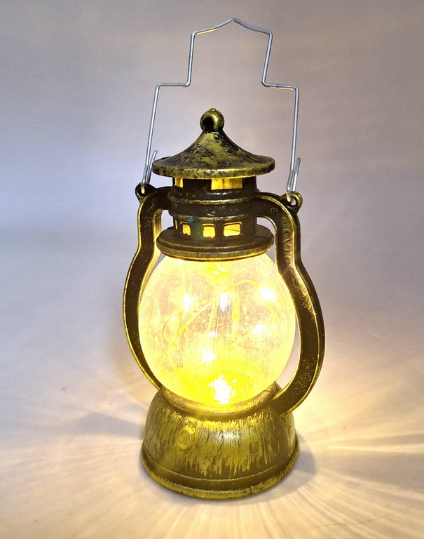 Lámpara nocturna LED en forma de lámpara de queroseno con posibilidad de personalización con grabado, ideal para regalo - altura 12,6 cm, ancho 5,8 cm, certificado CE