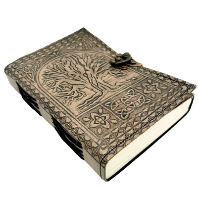 Cuaderno de Piel Retro Árbol de la Vida con Grabado