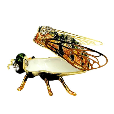 Exclusiva Caja Joyero Abeja con Cristales y Grabado Personalizado