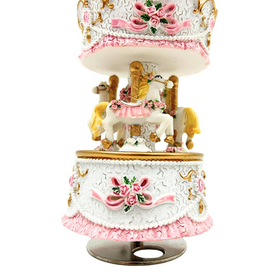 Carrusel Caja de Música Pastel MP-333 con Grabado