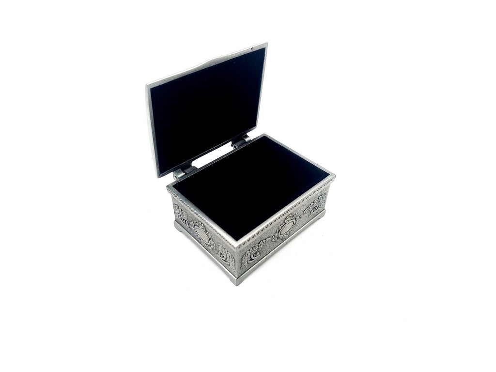 Caja metálica ALBIN 2178A con posibilidad de personalización mediante grabado, ideal para regalo - 6x5x3 cm, diseño elegante, material duradero