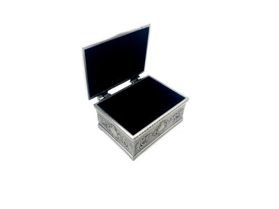 Caja metálica ALBIN 2178A con posibilidad de personalización mediante grabado, ideal para regalo - 6x5x3 cm, diseño elegante, material duradero