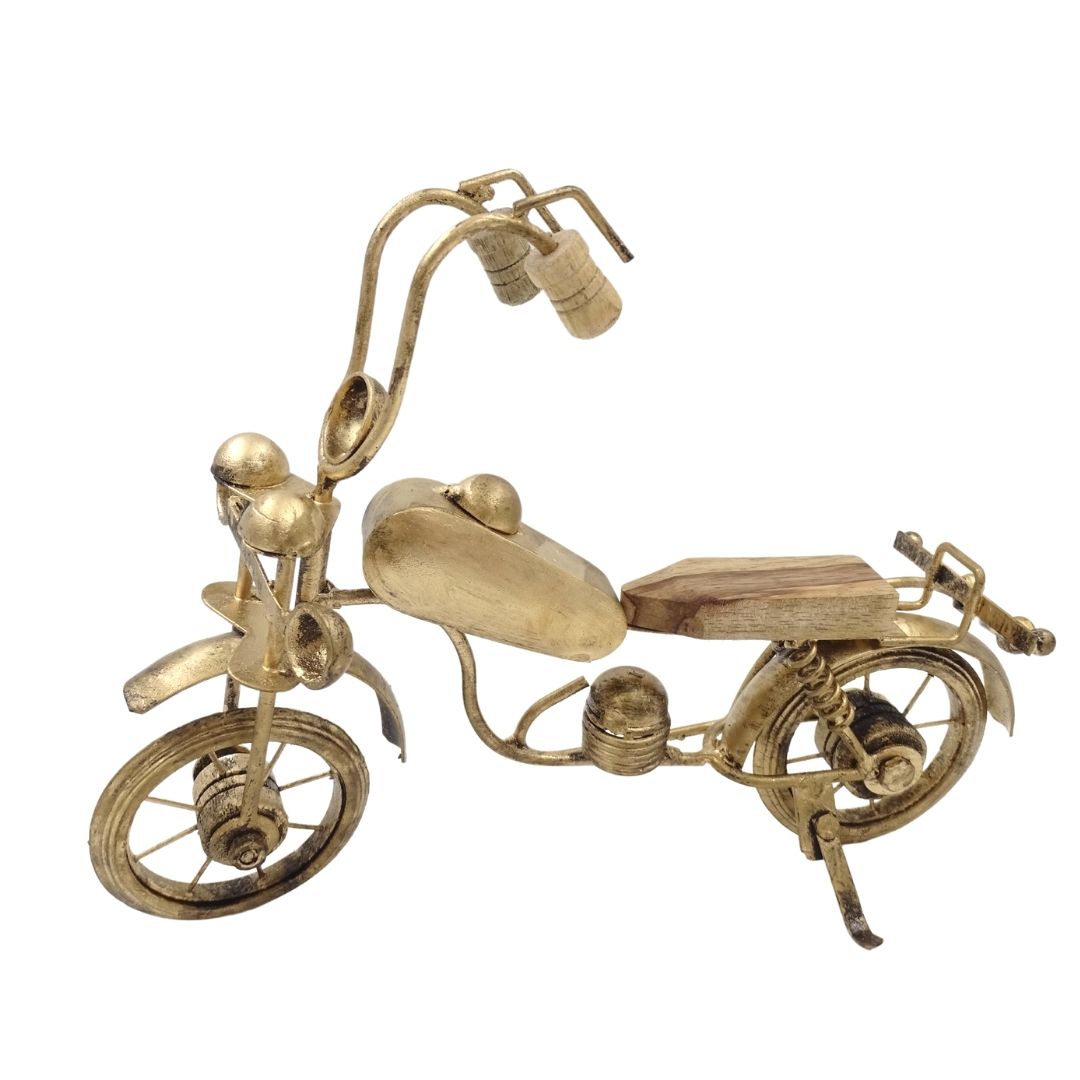 Modelo clásico de motocicleta de metal NC1733 con grabado