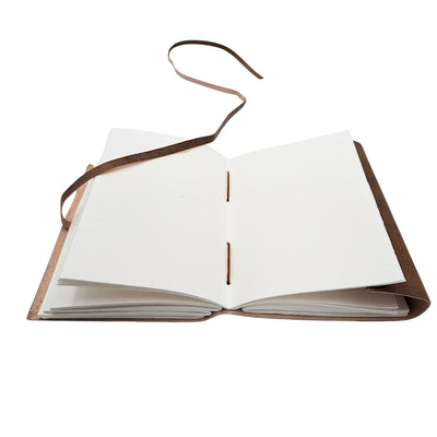 Cuaderno de cuero retro con inscripción, 200 páginas