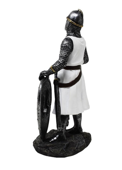 Figura de Caballero Templario de 18,5 cm de poliresina con posibilidad de personalización con grabado