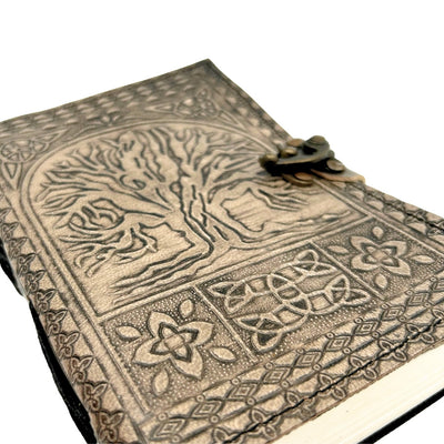 Cuaderno de Piel Retro Árbol de la Vida con Grabado
