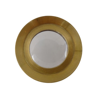 Lupa con trípode MAG-0015 con carcasa de latón, color dorado, posibilidad de personalización de grabado, ideal para regalo a joyeros y filatelistas, altura 7 cm, aumento x3