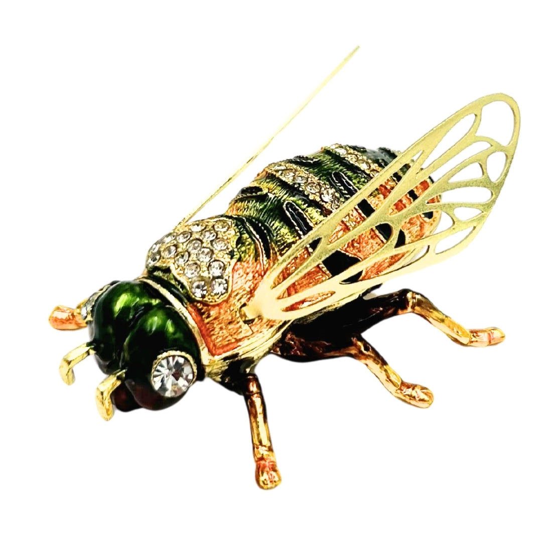 Exclusiva Caja Joyero Abeja con Cristales y Grabado Personalizado
