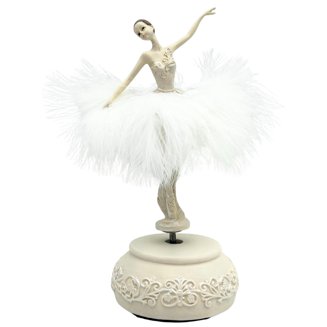 Caja de Música Bailarina Reina de las Nieves Móvil 23,5 cm con Grabado