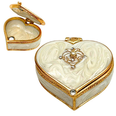 Caja joyero corazón con cristales