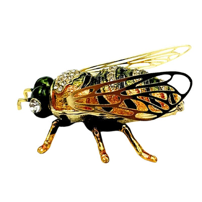 Exclusiva Caja Joyero Abeja con Cristales y Grabado Personalizado
