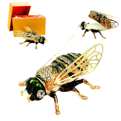 Exclusiva Caja Joyero Abeja con Cristales y Grabado Personalizado