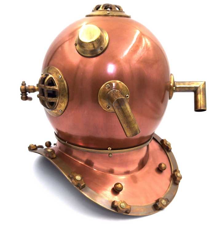 Gran casco de buceador