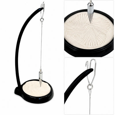 Péndulo de Arena Sand Pendulum con Grabado - Decoración Inspiradora de 38 cm con Arena Cinética