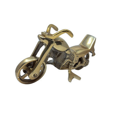 Modelo de motocicleta N-2784 con posibilidad de personalización de grabado – Latón antiguo, 23 x 14 cm