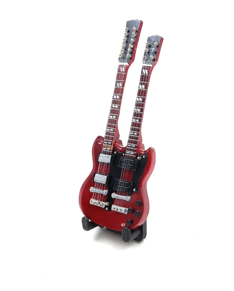 Mini guitarra de 15 cm BMG-020 estilo Jimmy Page con posibilidad de personalización con grabado