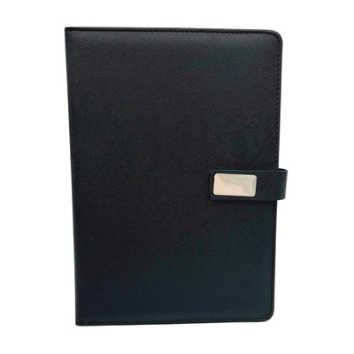 Set de Regalo Elegante con Personalización - Cuaderno de Piel A5, Bolígrafo y Paraguas Negro en Caja de Regalo