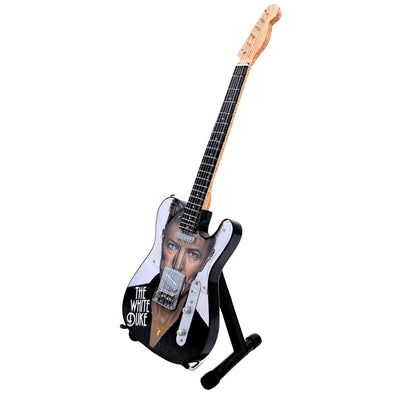 Mini guitarra de colección David Bowie MGT-8976 con grabado