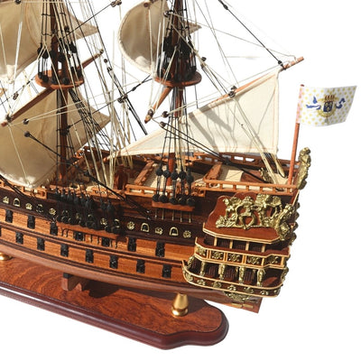Modelo de lujo del velero Soleil Royal de 65cm - SOL6, con posibilidad de personalización mediante grabado