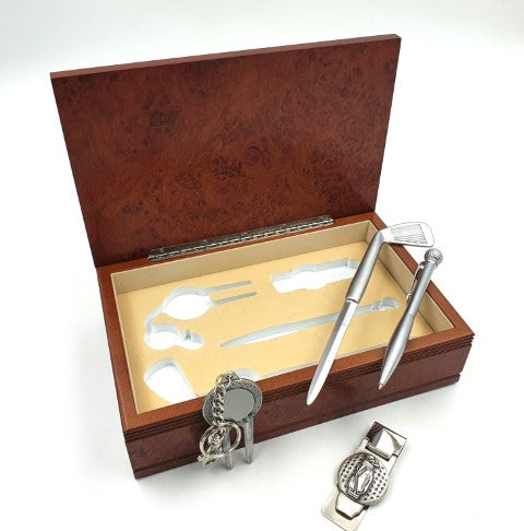 Set de regalo para amante del golf con opción de personalización