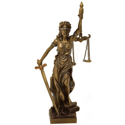 Figura de Temis diosa de la justicia 20 cm con posibilidad de personalización con grabado