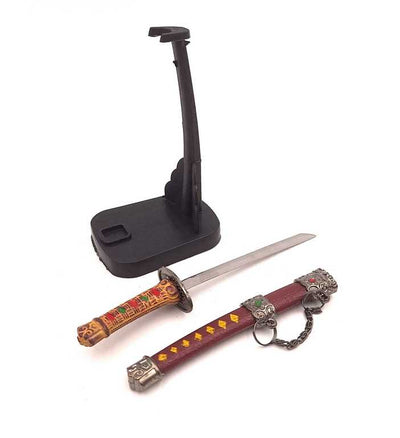Katana - cuchillo para papel SW-199 con posibilidad de personalización con grabado, ideal para regalo, altura 18 cm, funda decorativa incluida