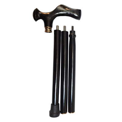 Elegante Bastón Plegable para Caminar con Mango Metálico