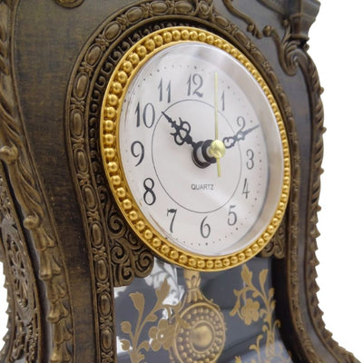 Elegante reloj de chimenea caja de música con posibilidad de grabado personalizado