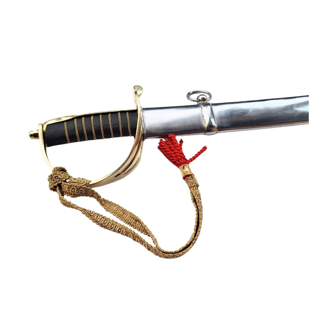 Réplica de sable de caballería «Radziwiłłówka» de 1917 con la inscripción «Honor y patria»: grabado personalizado, regalo elegante, acero sin templar, longitud de 91 cm