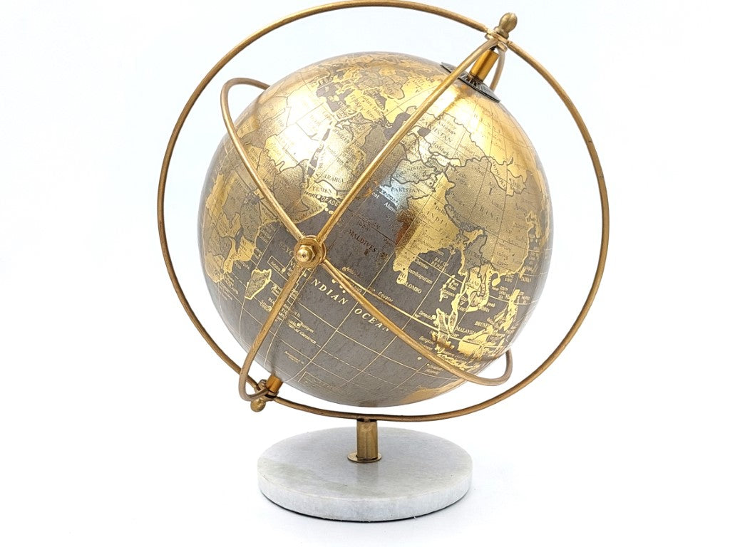 Globo decorativo sobre base de piedra GLB-127