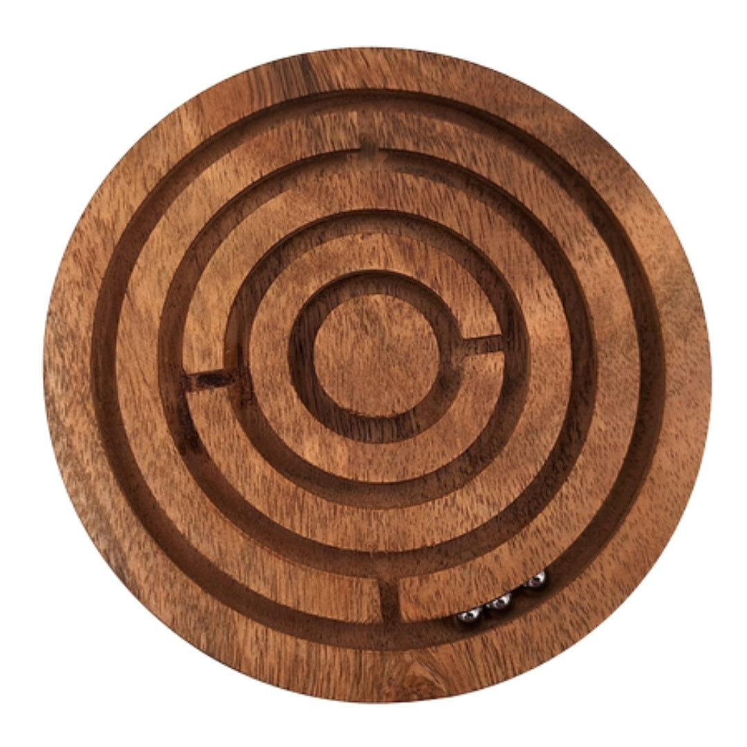 Juego de habilidad bolas en laberinto de madera con posibilidad de personalización mediante grabado