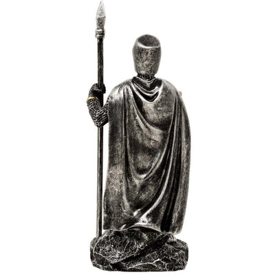 Figura Caballero con lanza 20 cm con posibilidad de personalización con grabado - decoración pintada a mano de polyresina para regalo a amantes de la historia y militaria