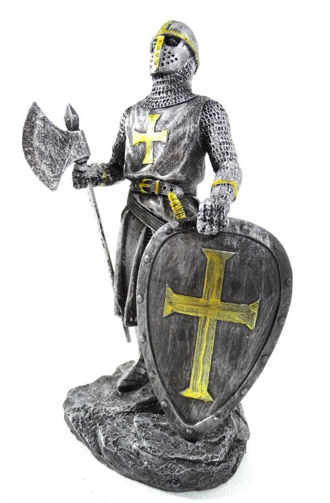 Figura de caballero cruzado 18 cm con posibilidad de personalización con grabado