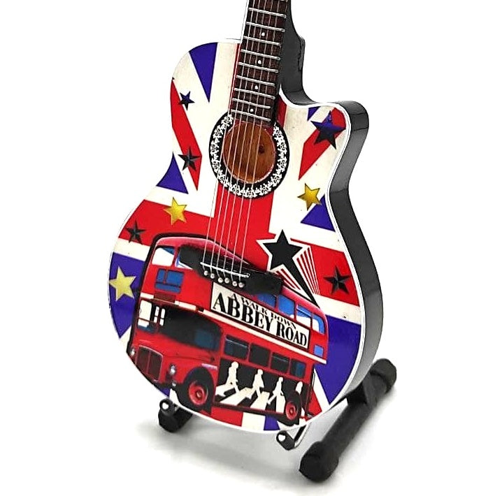 Mini guitarra coleccionable The Beatles