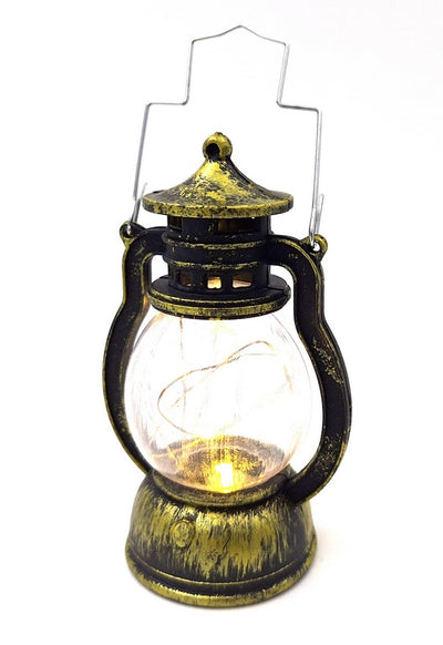 Lámpara nocturna LED en forma de lámpara de queroseno con posibilidad de personalización con grabado, ideal para regalo - altura 12,6 cm, ancho 5,8 cm, certificado CE