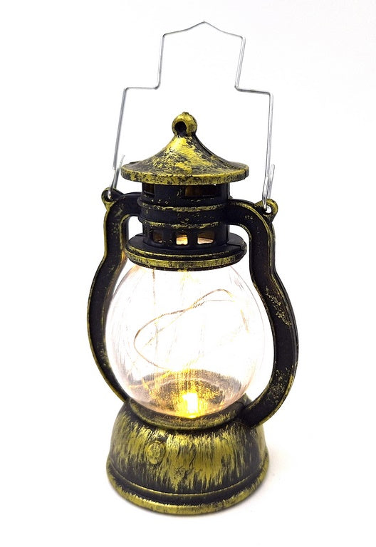 Lámpara nocturna LED en forma de lámpara de queroseno con posibilidad de personalización con grabado, ideal para regalo - altura 12,6 cm, ancho 5,8 cm, certificado CE