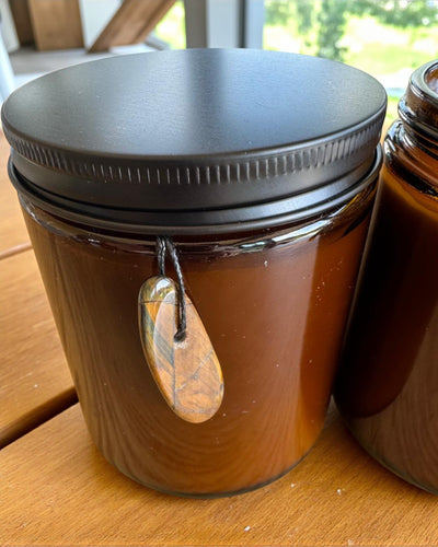 Vela intencional Poder del Tigre – Confianza en uno mismo y prosperidad, 250 ml, posibilidad de personalización de la tapa para regalo