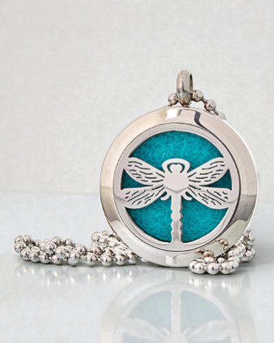 Collar Aromalife Dragonfly Spirit – Relicario aromático con libélula 25 mm